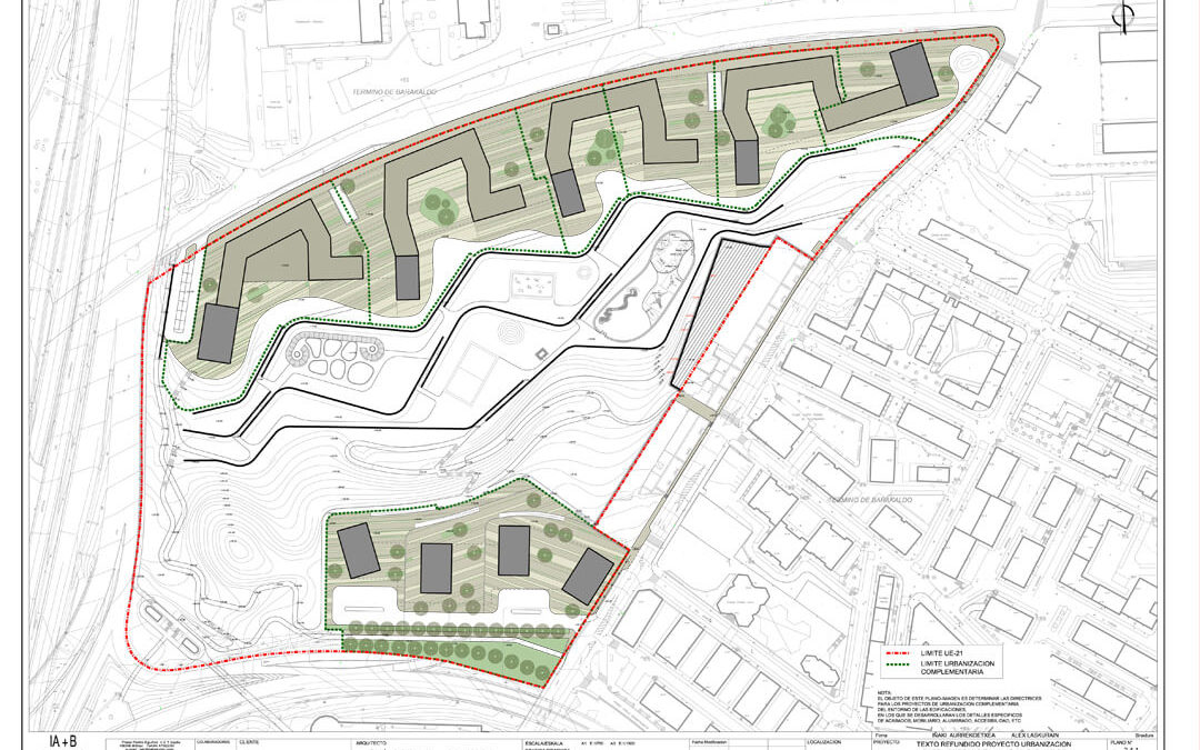 Dirección de obra de la líneas eléctricas enterradas de BT, MT y AT en el parque Serralta de Barakaldo (Bizkaia)